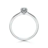 Pierścionek zaręczynowy białe złoto